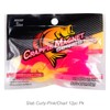 Fin Commander Slab Curly 12-Piece Curly Tail Jig Pack, Pink/Chartreuse