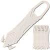 OLFA 238BW-10P Caicone Unpacking Cutter, 10 Pieces, White, Stainless Steel