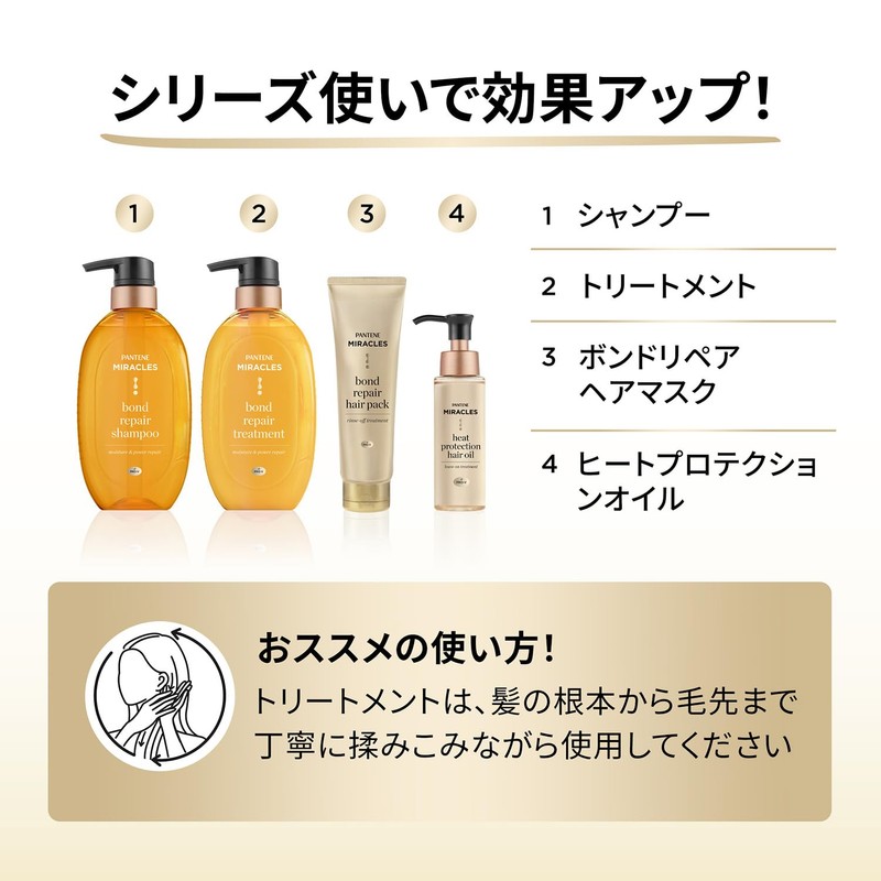 Pantene Miracles Bond Repair Series Moisture & Power Repair Shampoo,