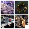 Perel Table Cover for Rectangular Table - Arched Black