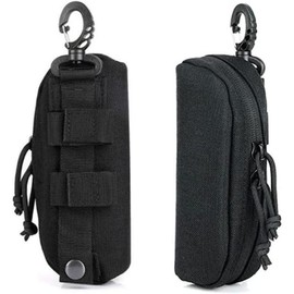 Tactical Glasses Case Shockproof Protective Box Portable Eyeglasses Cases Eyewear With Belt Clip - Color: black