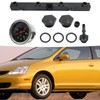 Saihisday Fuel Rail with Oil Gauge Kit Replacement for Honda