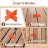 8 Pcs Deck Spacers, 4 Thicknesses Deck Board Spacers (1/16",