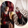 Blulu 9 Piece 1920s Women's Flapper Dress Costume Set V