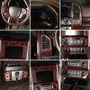 JeCar 16pcs Full Set Red Carbon Fiber Interior Trim Kit