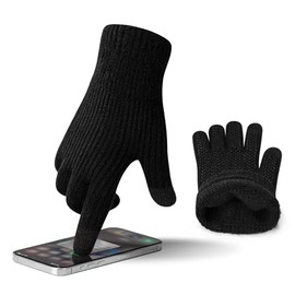 MAGISDU Alpaca Wool Winter Gloves Men Women Touch Screen Mittens Warm Thermal Knited Wool Gloves with Grip Insulated Driving Gloves Anti-slip Flexible