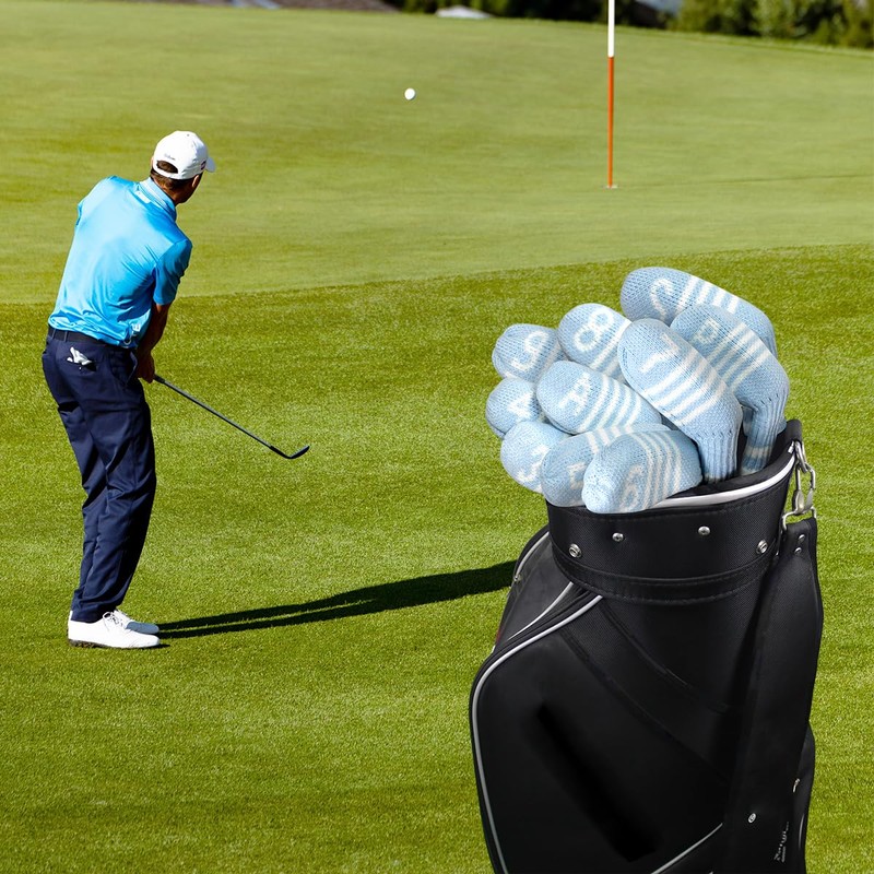 Scott Edward 7 Pcs/10 Pcs Golf Iron Covers Cuteness Knitted