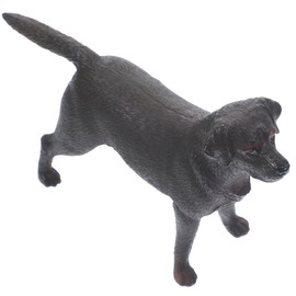 Hohopeti Lifelike Labrador Dog Figurine Realistic Puppy Decor for Home Office Garden for Flower Pots and Outdoor Ornament Deep Model