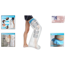 Guaranteed Satisfaction Full Leg Cast Protector - Waterproof Boot for Adults