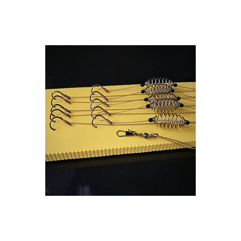 #8 Double Hook Fishing Line, Stainless Steel Barbed Carp Hook