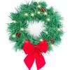 Christmas Car Decoration Wreath with Lights Christmas Car Wreath Accessories