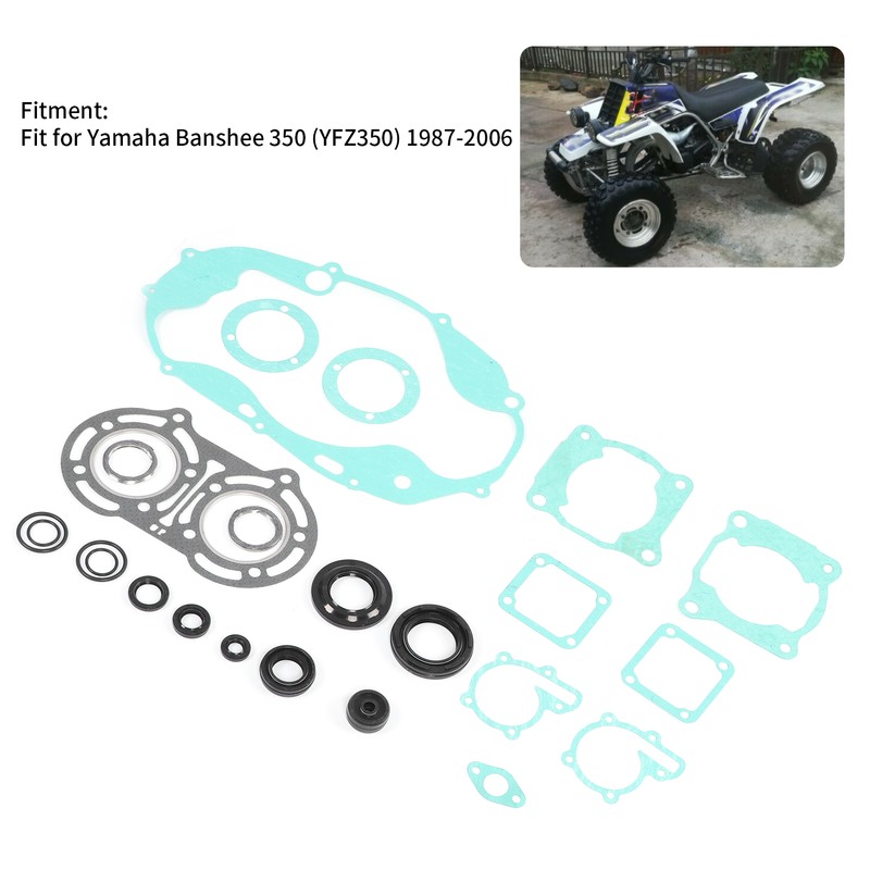Engine Gasket Set with Oil Seals Spacers Fit for Yamaha