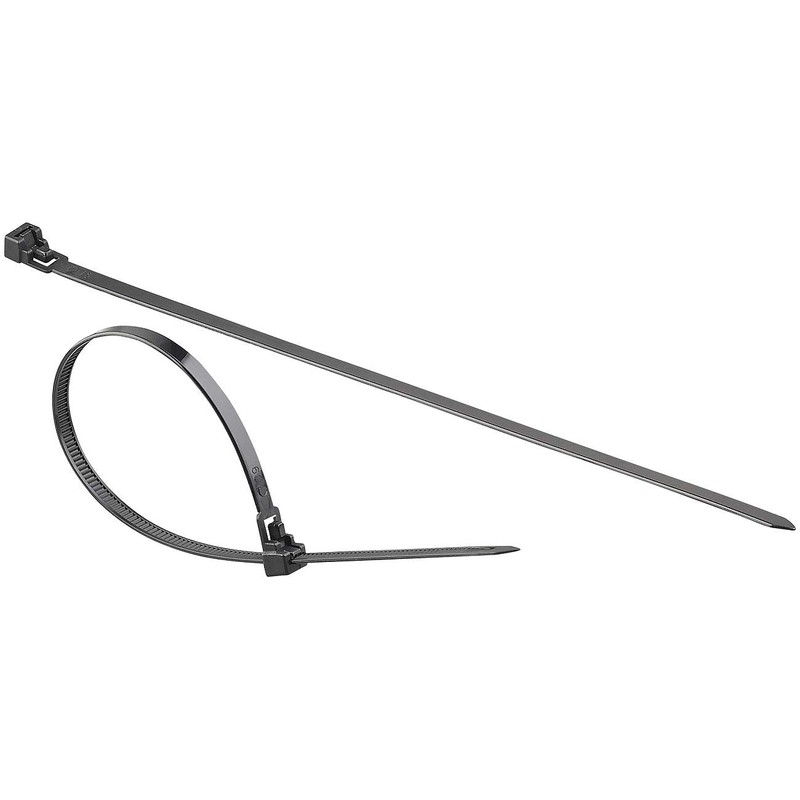 AGT Reusable Cable Ties Set of 100 Resealable Cable Ties,