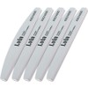 Elvia Shiner Half Moon File, 5 Pieces, White / 엘비아 샤이너 반달 파일, 5개, 화이트