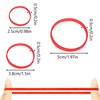 Pack of 150 Rubber Bands, Red Rubber Rings, Natural Rubber,