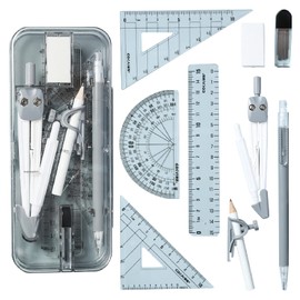 ruler and compass set (black)