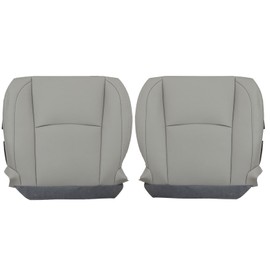 FZJDSD Gray Leather Driver & Passenger Side Bottom Replacement Seat Cover Compatible with Lexus RX330 RX350 RX400 2004 2005 2006 2007 2008 2009