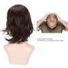 Men Wig Short Brown Straight Breathable Inner Mesh Soft Fluffy