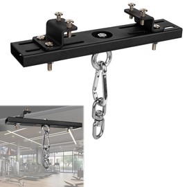 YZZHAJ Heavy Duty Steel Beam Hanger, Punching Bag Hanger Mount I-Beam, Dual-Track I-Beam Heavy Bag Mount Hanger for Boxing Muay Thai Training,Aerial Yoga Swing & Hammock