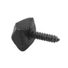 Merriway BH02028 (10 Pcs) Antique Iron Door Stud Screw-In, Black