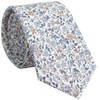 BELLUNO Corbata delgada floral para hombre, corbata de flores estampada