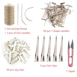 koskusder Lace Wig Cap with Grip Band for Keeping Wigs in Place Adjustable Wig Grip Cap with Velcro Headband Make Your Wigs Blonde Full Cap-wide for Lace Front Wigs with A Set of Makeup Tools