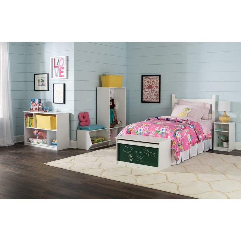 ClosetMaid 1623 Wide Wire Frame Fabric Bin, Light Gray