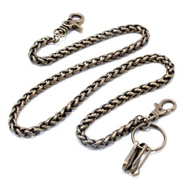 Double K Basic & Simple Strong Key Jean Wallet Chain (13") Bronze CS13613