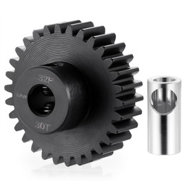 LSG Steel Pinion Gear 32P 5mm 30T 31T 33T 34T 36T 38T Shaft Motor Gears for 1/10 1/8 RC Car Parts (30T)