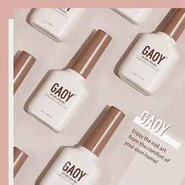 GAOY- Esmalte de uñas en gel blanco lechoso, 16 ml, color nude 1482, esmalte en gel de secado rápido con luz ultravioleta para manicura casera        