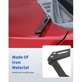 DSWSQ Ditch Hood Hinge Light Brackets for 2015-2020 Ford F150 LED Pod Work Light Side Mounting Bracket, Black