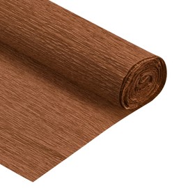 MECCANIXITY Crepe Paper Roll 7.5ft Long 20 Inch Wide for Wedding Ceremony Various Large Festivals Decoration, Coffee Color