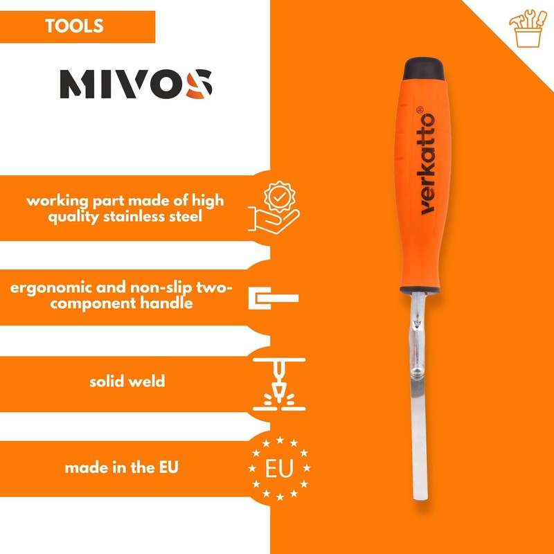 Mivos Joints Trowel 8 mm - Stainless Steel - Tuck