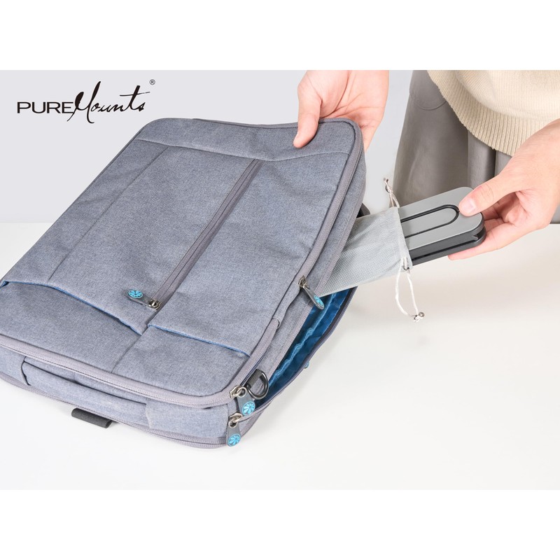 PureMounts Laptop Stand, Height Adjustable, Foldable & Ergonomic Notebook Holder