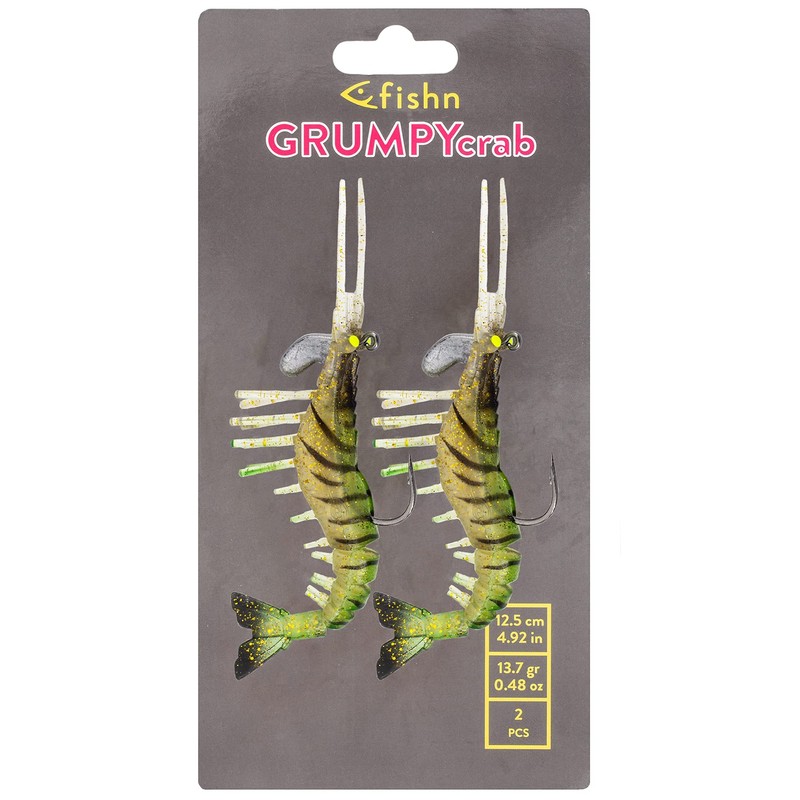 FISHN® GRUMPYcrab 12.5 cm, 13.7 g, Pack of 2 -