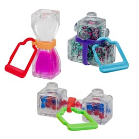 Goliath 931988 Fidget Blox - Pack of 3 with Backpack Clip, Multi-Colour