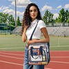 Paxiland Clear Bag for Stadium Events 12x6x12, Transparent Tote Bag