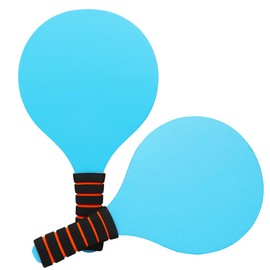 WHAMVOX Badminton Rackets Wooden Beach Paddles 2-in- Game Rackets Comfortable Grip for Parks and Gardens