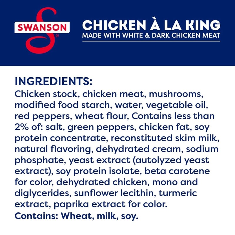 Swanson Chicken á la King - White & Dark Chicken