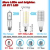 E11 Led Bulbs Dimmable,JDE11 120V 50 watt Halogen Candelabra Bulbs