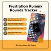 Frustration Rummy Round Tracker – Card Game Accessory with Acrylic