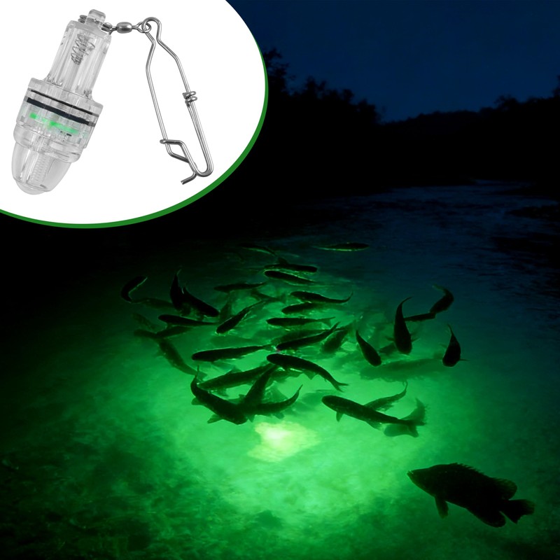 Fishing Light Underwater, 4.3" Deep Drop Lights Battery Powered LED