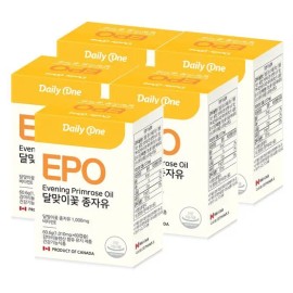 Daily One 데일리원 EPO 달맞이꽃 종자유 1010mg X 60캡슐 5통