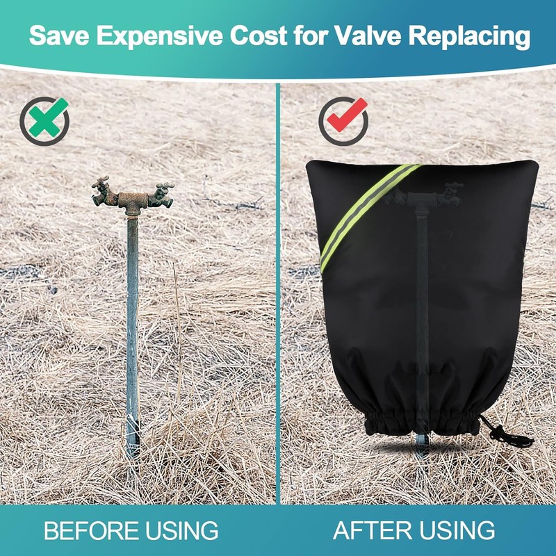 Outdoor Faucet Covers for Winter Freeze Protection, 24” x 24"