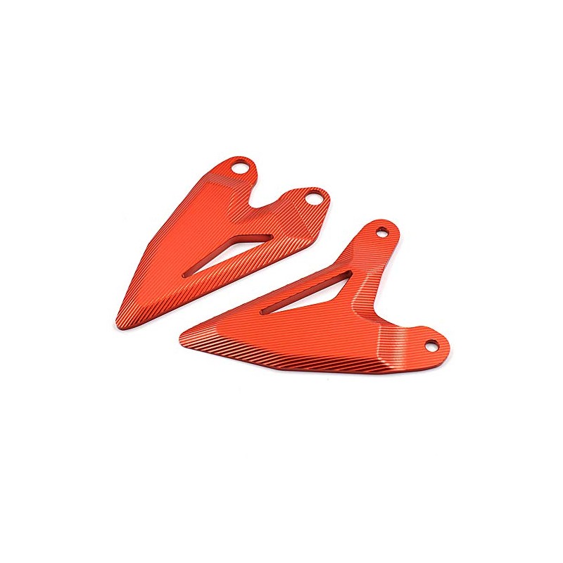 LEDISHUN Foot Peg Heel Plate Guard Protector Foot Pegs for