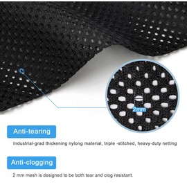 Catcan Pond Pump Filter Bag, Pump Barrier Mesh Bag, Pump Barrier Bag, Suitable For Most Pumps, Nylon Material Fabric, Bag Size 13.7"X 15.7", Black Isolation Bag (13.7"x15.7")