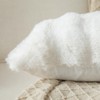 Yaertun Pack of 2 Cream White Thick Soft Wool Decorative