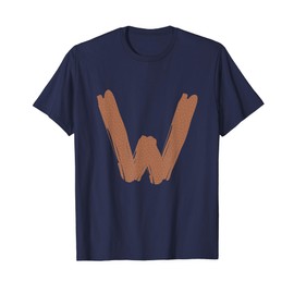 Creative Bold Leather Letter W - Design - Alphabet - Marker T-Shirt