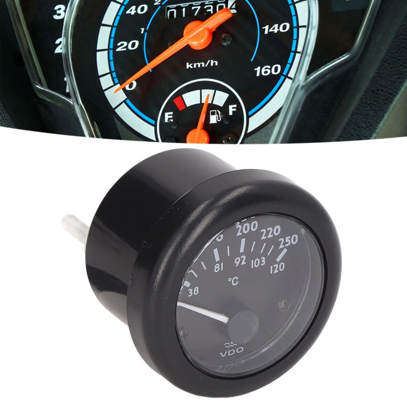 Engine Water Temperature Gauge 2in Wide Range High Accuracy Front