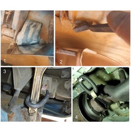 O Ring Exhaust Hanger Kit, Black Rubber Exhaust Hanger O Ring BR554 Sturdy For 2 Inch Stainless Car, Universal Automotive Replacement Exhaust Hanger Tool Fits Most Car Truck SUV